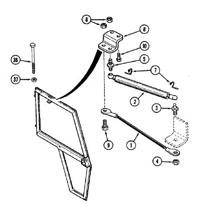 1280263C1 - Демпфер газовый двери лев. каб. TG T8./Mg.